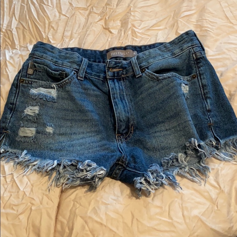 Denim shorts